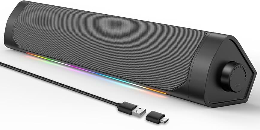 Desktop Bluetooth Speakers with Headphone Jack