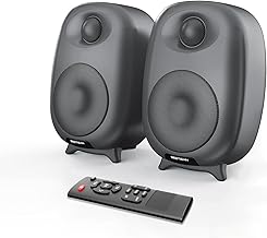 60W Powered Studio Monitor with Bluetooth and Adjustable Bass