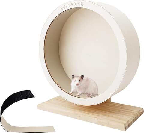Silent Wooden Hamster Wheel for Small Pets