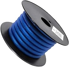 20 ft 4 AWG Blue Car Audio Power and Ground Wire