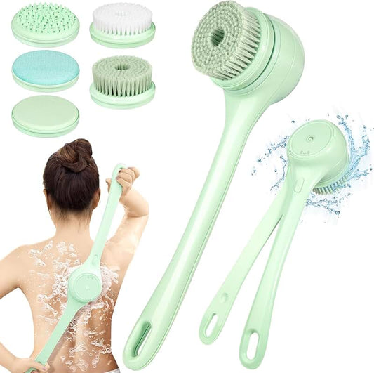 Electric Back Scrubber with 5 Brush Heads