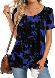 Women's Spring Summer Short Sleeve Tunic Top
