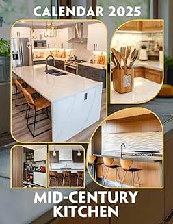 Mid-Century Kitchen Calendar 2025 for Stylish Organization