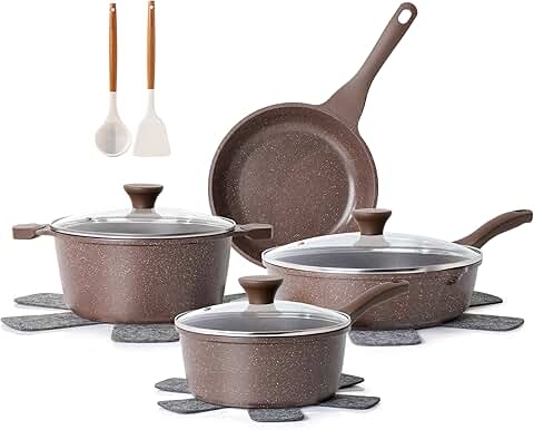 13-Piece Nonstick Cookware Set with Stay-Cool Handles
