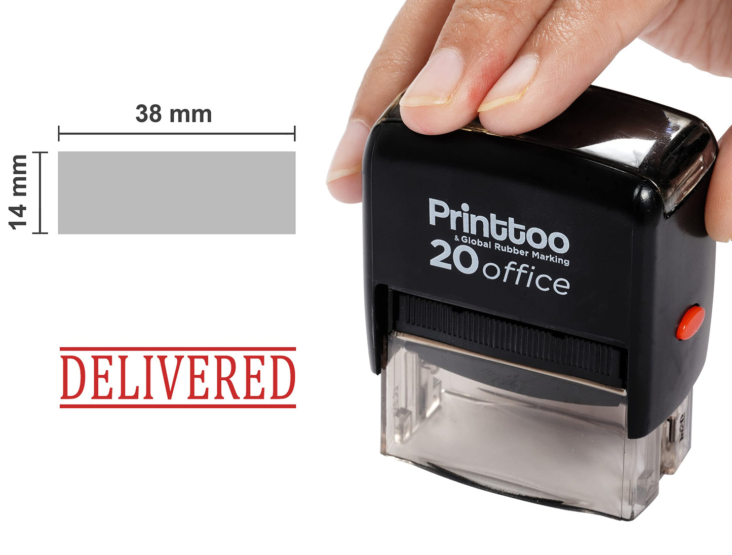 Self-Inking Rubber Stamp for Office Use