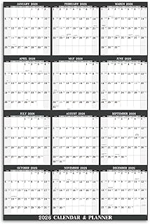 2026 Yearly Wall Calendar with Julian Dates