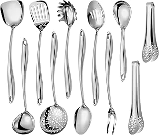 11-Piece Stainless Steel Kitchen Utensil Set