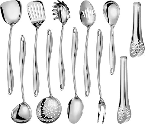 11-Piece Stainless Steel Kitchen Utensil Set