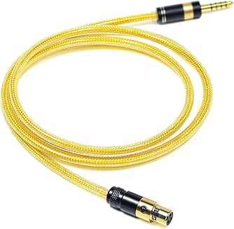 3-Pin Mini XLR Headphone Upgrade Cable with Silver-Plated OFC and Metal Shielding