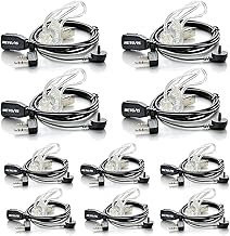 Set of 10 Two-Way Radio Earpieces with Microphone