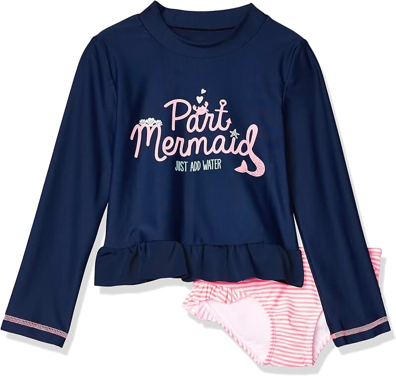 Baby Girls' Two-Piece Rashguard Sets