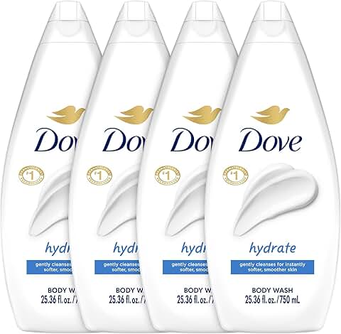 Hydrating Body Wash Pack, 4 Bottles, 25.36 Oz Each
