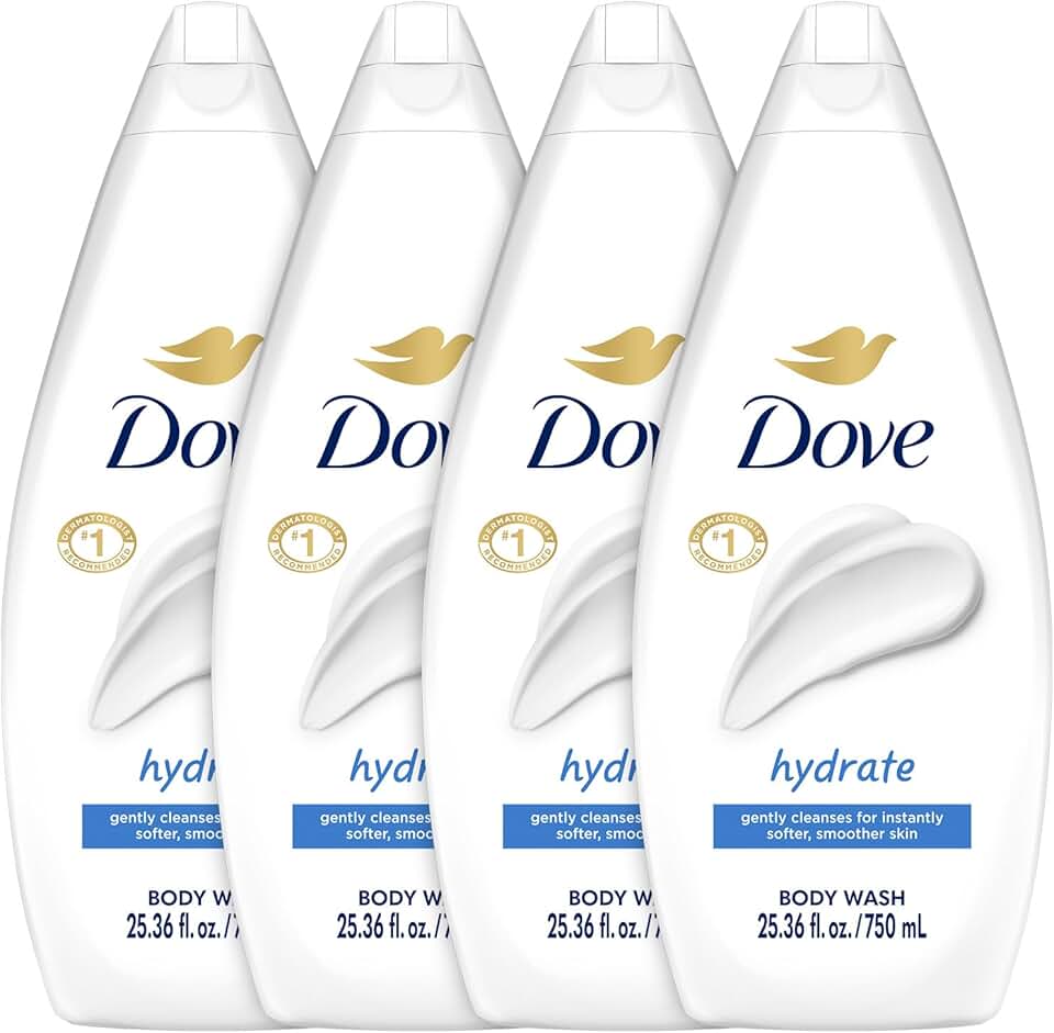 Hydrating Body Wash Pack, 4 Bottles, 25.36 Oz Each