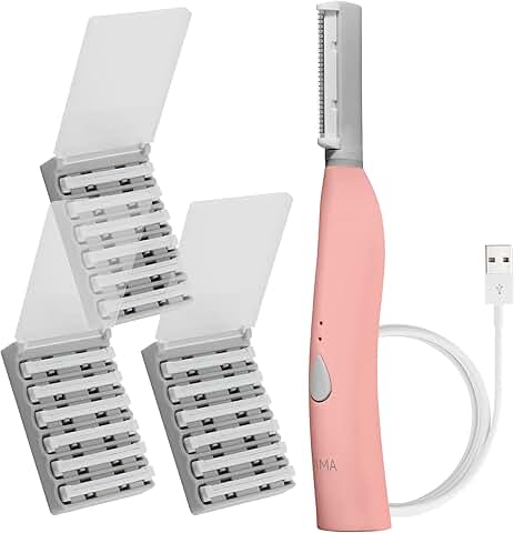 Patented Dermaplane Razor for Women Face, Painless Exfoliation