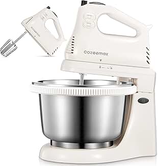 2-in-1 Hand and Stand Mixer with 3 Quart Bowl