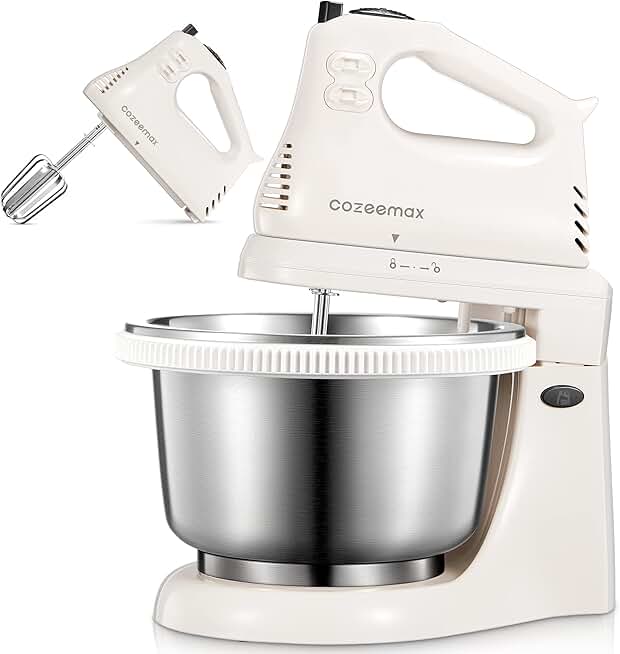 2-in-1 Hand and Stand Mixer with 3 Quart Bowl