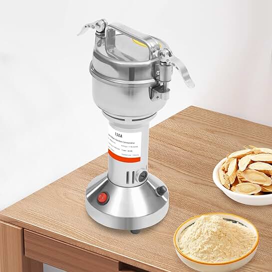 Electric Grain Mill Grinder 150g 850W Stainless Steel