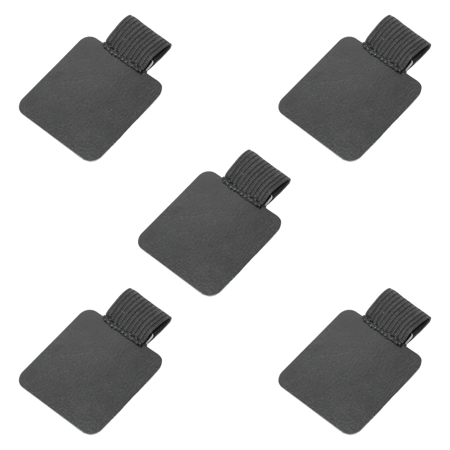 5-Pack Self-Adhesive Leather Pen Holders