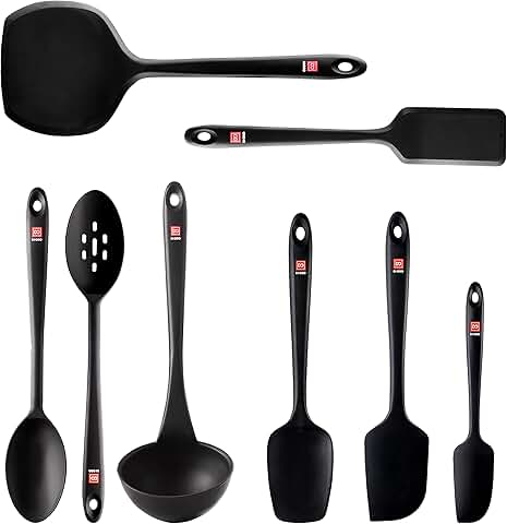 8-Piece Silicone Kitchen Utensil Set for Cooking and Baking