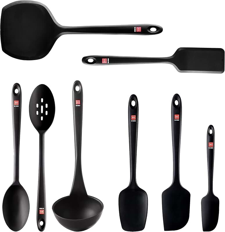 8-Piece Silicone Kitchen Utensil Set for Cooking and Baking