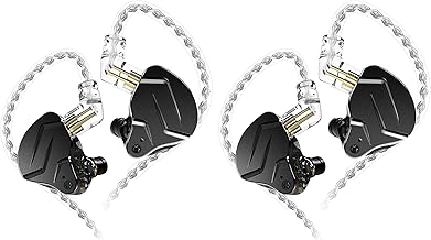 Dual Driver Wired Earphones for Phone, Computer, Tablet (2 Pack)