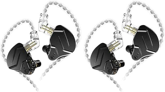 Dual Driver Wired Earphones for Phone, Computer, Tablet (2 Pack)