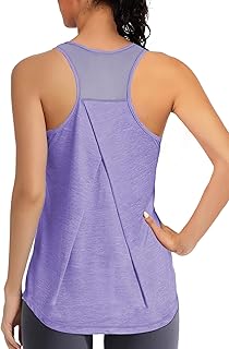 Women's Racerback Athletic Tank Top in Purple