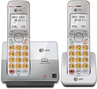 2-Handset Cordless Phone with Speakerphone and Caller ID