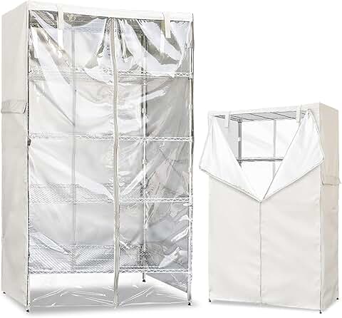 Heavy Duty Waterproof Wire Shelf Cover, 30x14x63 Inches