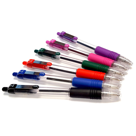 Violet Retractable Ballpoint Pen Pack of 12