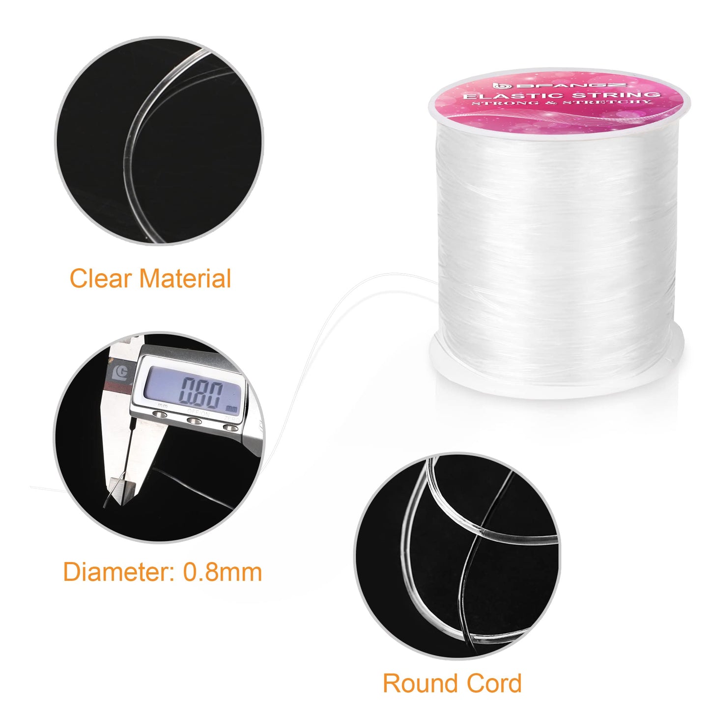 Elastic Bead String for Jewelry Making and Bracelets