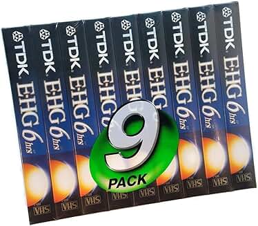 Set of 9 Extra High Grade T-120 Video Tapes