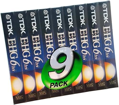 Set of 9 Extra High Grade T-120 Video Tapes