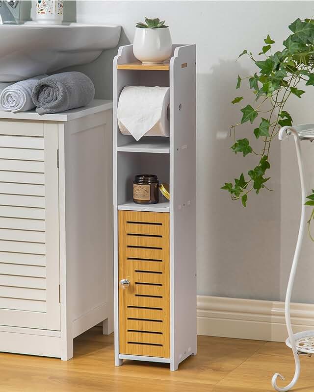 Small Bathroom Toilet Paper Holder Stand