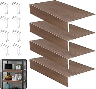 Set of four wire shelf covers with corner guards