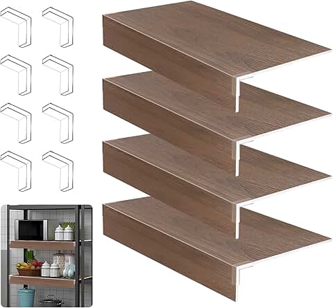 Set of four wire shelf covers with corner guards
