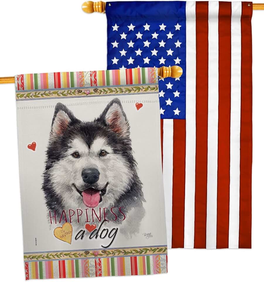 Siberian Husky House Flag Pack for Dog Lovers