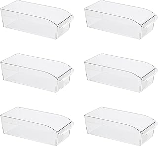 Set of 6 fridge and pantry storage bins