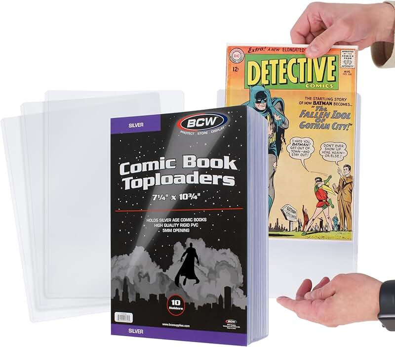 20 Clear PVC Comic Book Toploaders