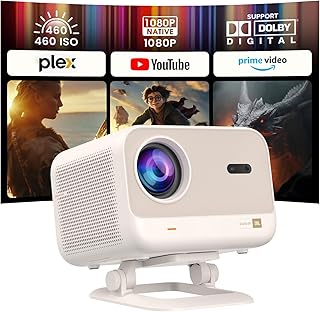 Yaber L2 Plus Projector with WiFi, Bluetooth, 1080P, 4K Support