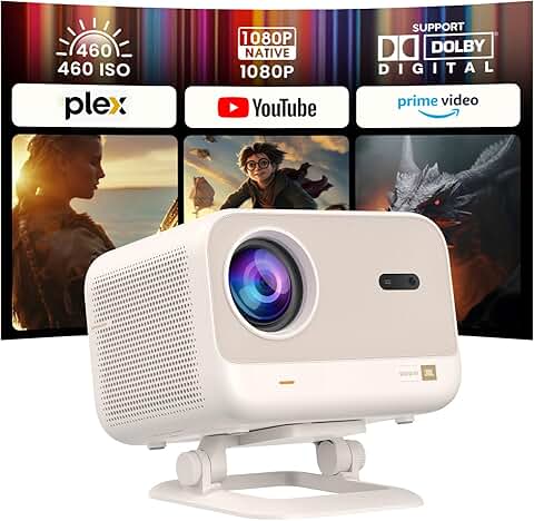 Yaber L2 Plus Projector with WiFi, Bluetooth, 1080P, 4K Support