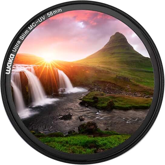Ultra Slim 58mm UV Filter with 16 Layers Multi Coating