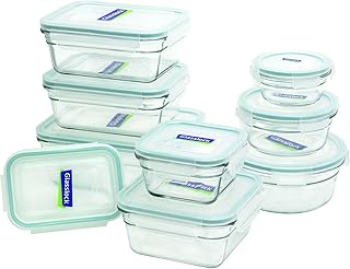 18-Piece Oven Safe Glass Storage Container Set