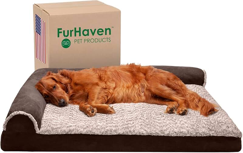 Large Dog Memory Foam Bed with Washable Cover