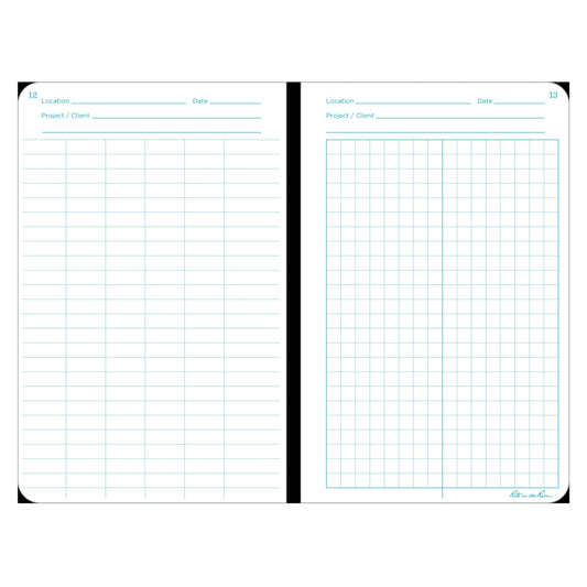 Weatherproof hard cover notebook, 4.75" x 7.5"