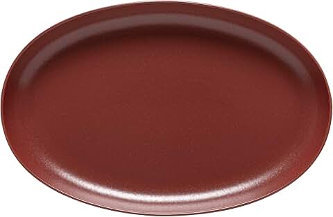 16-inch oval ceramic platter for serving