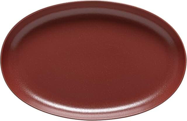 16-inch oval ceramic platter for serving