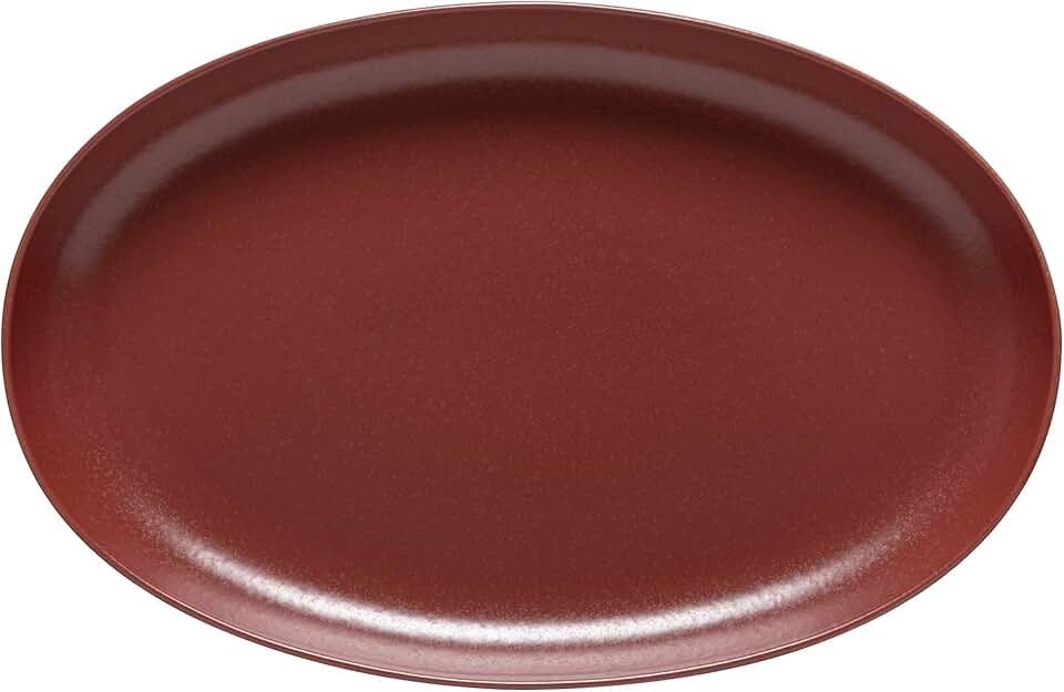 16-inch oval ceramic platter for serving