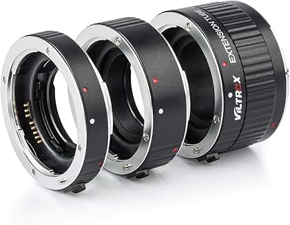 Metal Auto Focus Macro Extension Tube Set for DSLR Cameras
