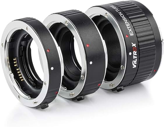 Metal Auto Focus Macro Extension Tube Set for DSLR Cameras